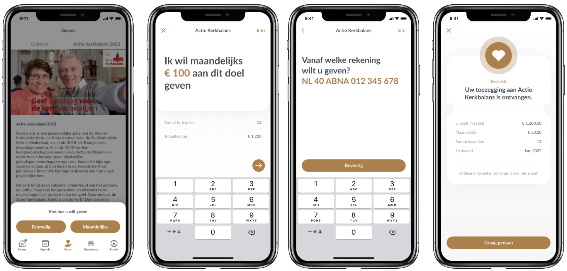 Collecteren / doneren via een app
